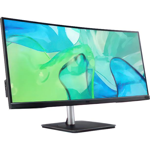 Монитор 34'' ACER Vero CB343CURbemiiphuzx, ZeroFrame,Curved 3800R Black,21:9,IPS,3440x1440,4ms,300cd,60Hz,2xHDMI(2.0)+1xDP(1.2)+1xType-C(90W)+Audio out+USB3.2x2(Gen2)+USB 3.2x1(Gen1)+USB-B(2up 3down) (UM.CB3EE.001) фото 2