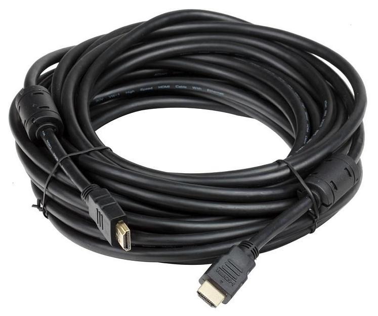Кабель Ningbo HDMI (m)/HDMI (m) 10м. феррит.кольца Позолоченные контакты (HDMI-10M-MG(VER1.4)) фото 1