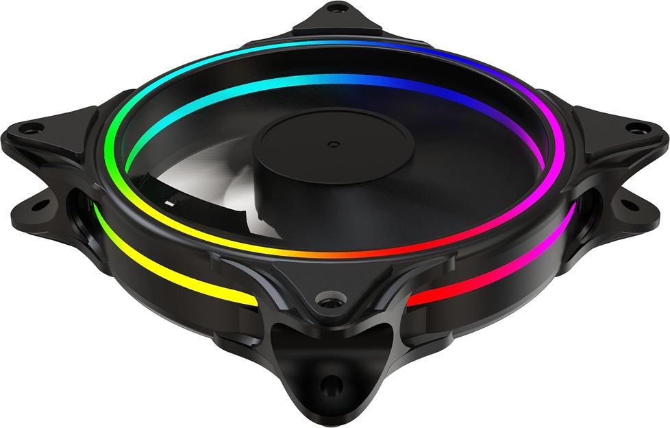 Вентилятор для корпуса Bloody BD-CF120ARGB3 ARGB 120х120x25 черный 4-pin 27дБ (BD-CF120ARGB3-BK) Ret фото 5