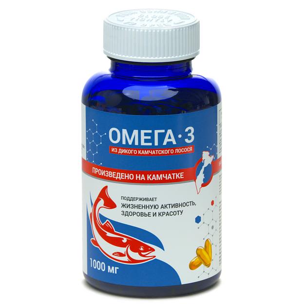 Рыбий жир «Омега-3 из дикого камчатского лосося» концентрат в полимерной банке 1000 мг опт фото 1