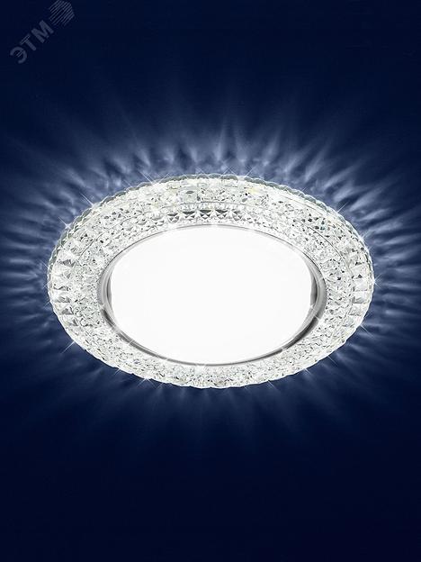 DK LD26 SL/WH Точечные светильники декор cо светодиодной подсветкой Gx53, прозрачный ЭРА Б0029638 фото 4