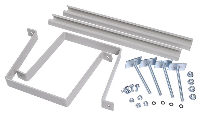 IEK_YKK-0-126_Комплект крепления металлокорпуса к столбу скобой фото 1