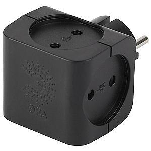 Сетевой разветвитель Эра SP-4-B (4 розетки) черный (пакет ПЭ) фото 1