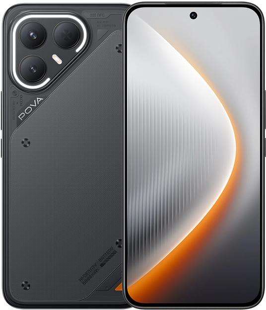 Смартфон Tecno POVA 7 Pro 5G 256Gb 12Gb черный моноблок 3G 4G 6.8" 1080x2460 Android 14 50Mpix 802.11 a/b/g/n/ac NFC GPS GSM900/1800 Protect фото 1
