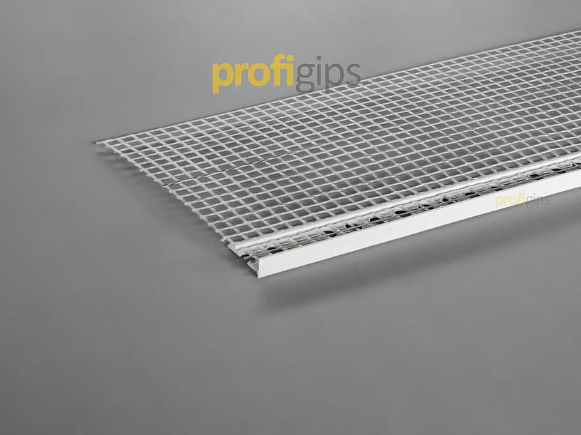 Маячковый профиль разделяющий ПВХ 6 мм с сеткой ProfiGips 2,5 м ОПТ фото 2