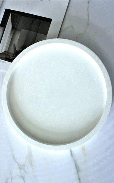 Интерьерный поднос круглый, XXL, с усиленным дном ОПТ фото 1