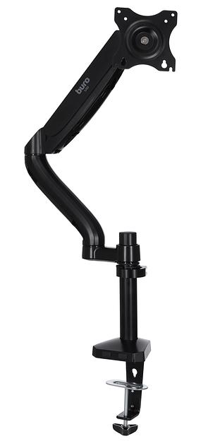 Кронштейн для мониторов ЖК Buro M10 черный 15"-32" макс.9кг крепление к столешнице поворот и наклон фото 1