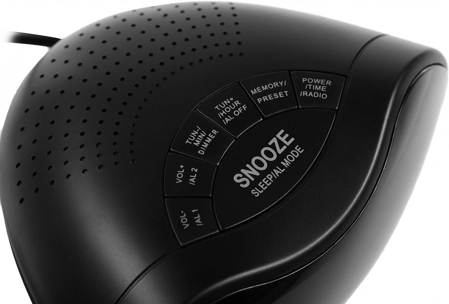 Радиобудильник Hyundai H-RCL200 черный LED подсв:зеленая часы:цифровые AM/FM фото 6