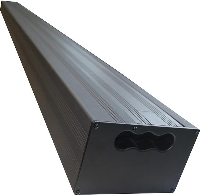 Экран Cactus 125x221см FloorRising CS-PSFRCLR-221X125 16:9 напольный рулонный черный (моторизованный привод) фото 6