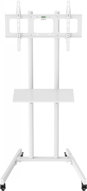 Стойка для телевизора Cactus CS-ST04, 37-70", напольный, мобильный, белый [cs-st04wt] фото 3