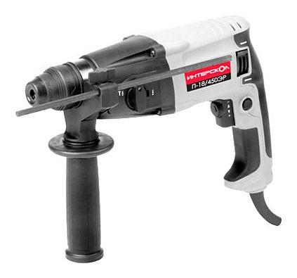 Перфоратор Интерскол П-18/450ЭР патрон:SDS-plus уд.:1.2Дж 450Вт (кейс в комплекте) фото 1
