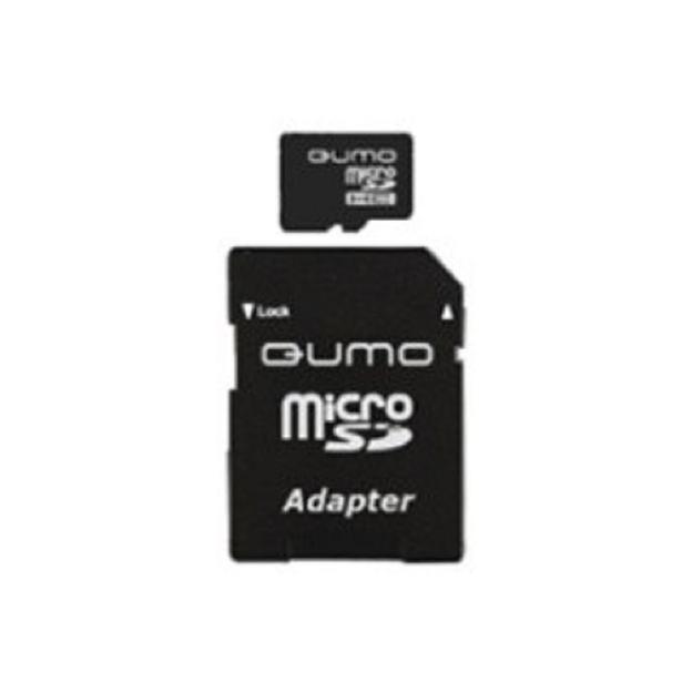 Micro SecureDigital 8Gb QUMO QM8GMICSDHC10U1 {MicroSDHC Class 10, SD adapter, UHS-I} фото 1