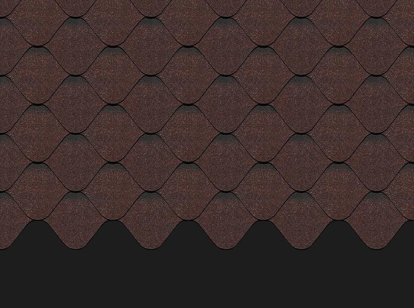Гибкая черепица Döcke PIE Premium «Ницца» какао опт фото 1