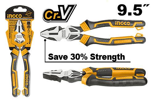 Плоскогубцы комбинированные с увеличенным рычагом HHCP28240,разм: 9,5 "/240 мм,Cr-V фото 1