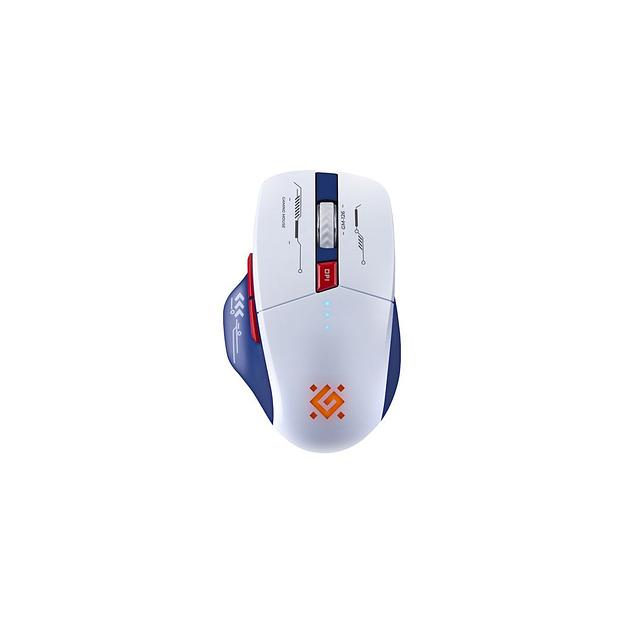 Мышь беспроводная Defender Tisa GM-126, игровая, Bluetooth/Радио, оптическая, USB, 1600dpi, белый и синий [52126] фото 1