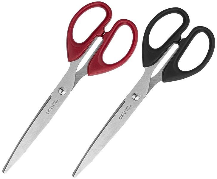 Ножницы Deli EM610 офисные 180мм ручки пластиковые сталь ассорти чехол с европод. фото 1
