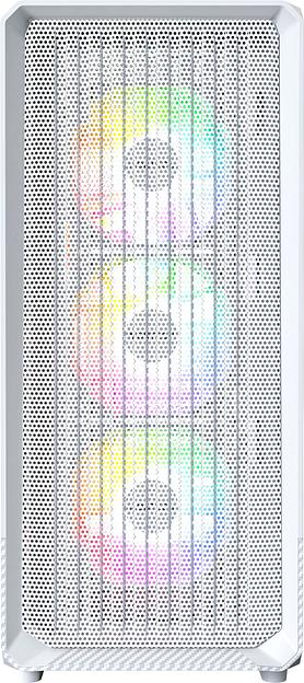 Корпус Montech X5 белый без БП ATX 4x120mm 1xUSB2.0 1xUSB3.0 1xUSB3.1 audio bott PSU фото 6