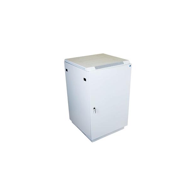 Шкаф коммутационный ЦМО ШТК-М-18.6.6-3ААА напольный, металлическая передняя дверь, 18U, 600x960x600 мм фото 1