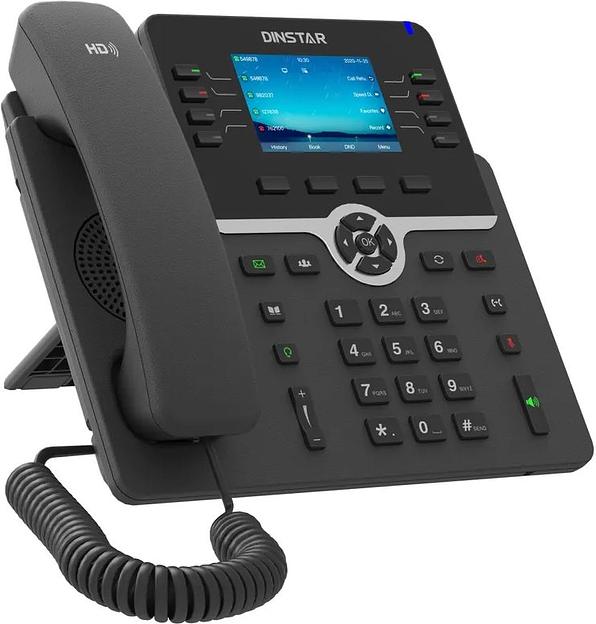 Телефон IP Dinstar C64GP черный фото 2