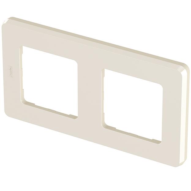Legrand 673941 Рамка - 2 поста - INSPIRIA - слоновая кость фото 2