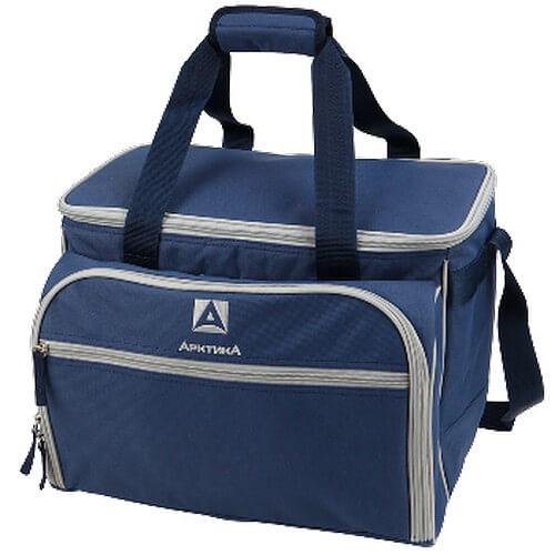 Сумка-холодильник с набором посуды для пикника на 6 персон «Арктика» синий фото 1