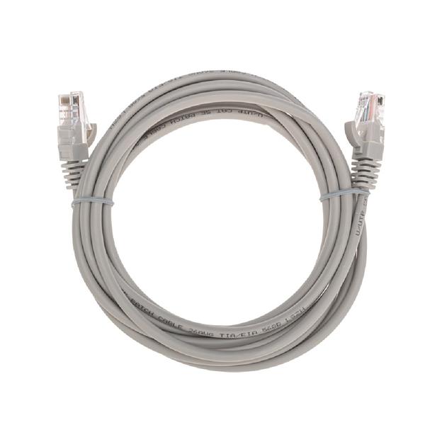 Rexant (02-0100-3) Патч-корд U/UTP, CAT 5e, RJ45-RJ45, 26AWG, LSZH, серый, 3м фото 1