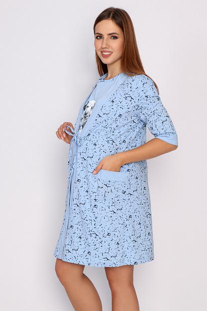 Комплект Style Magro для беременных и кормящих мам «Малыш», голубой, опт фото 3