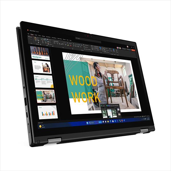 Ноутбук ThinkPad L13 2-in-1 Gen 5 13.3" WUXGA (1920x1200) Touch IPS 300N, Ultra 7 155U, 16GB LPDDR5, 1TB SSD M.2, Intel Graphics,FHD + IR, Wi-Fi 6,BT, FPR, KB Ru Eng, Pen, 4-Cell, 65W, Win11 PRO Eng, 1Y фото 3