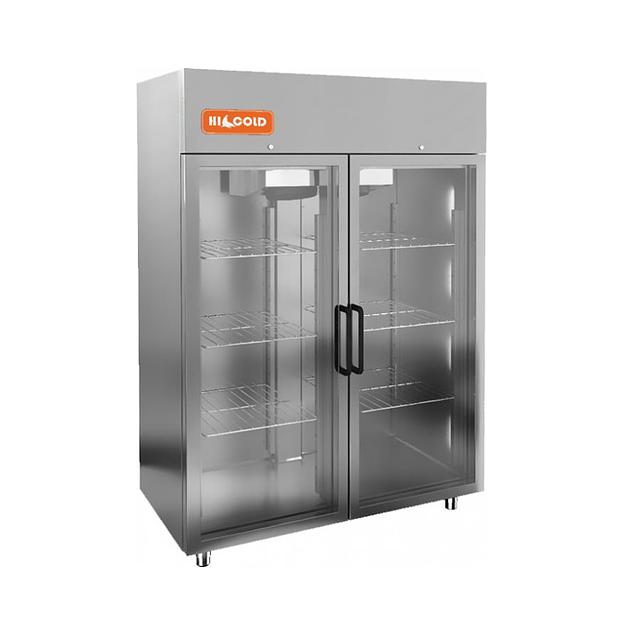 Шкаф холодильный со стеклянными дверьми HICOLD A140/2NV фото 1