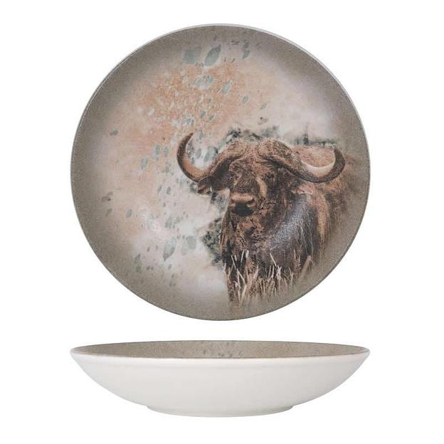 Тарелка d=250 мм. глубокая 1300 мл. h=50 мм. Саванна, форма Банкет /1/6/ фото 1