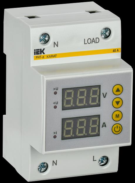 Реле напряжения и тока РНТ-д однофазное 54мм 40А IEK фото 1