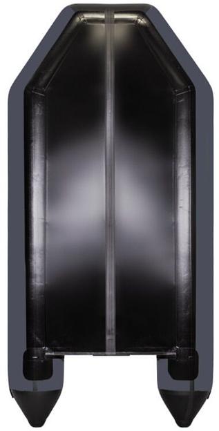 Лодка Аква 2800 слань книжка, киль, 2800*1320*360 мм., цвет: графит-черный фото 2