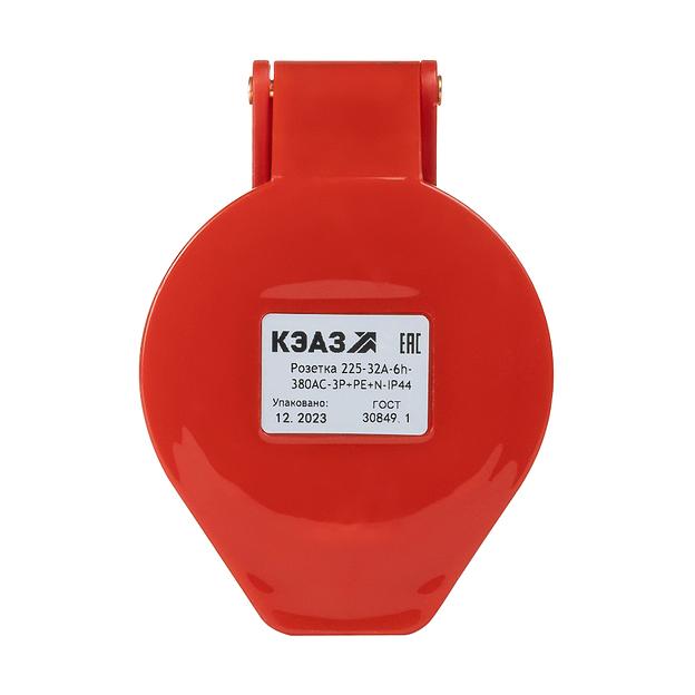 Розетка 225-32А-6h-380AC-3P+PE+N-IP44 фото 2