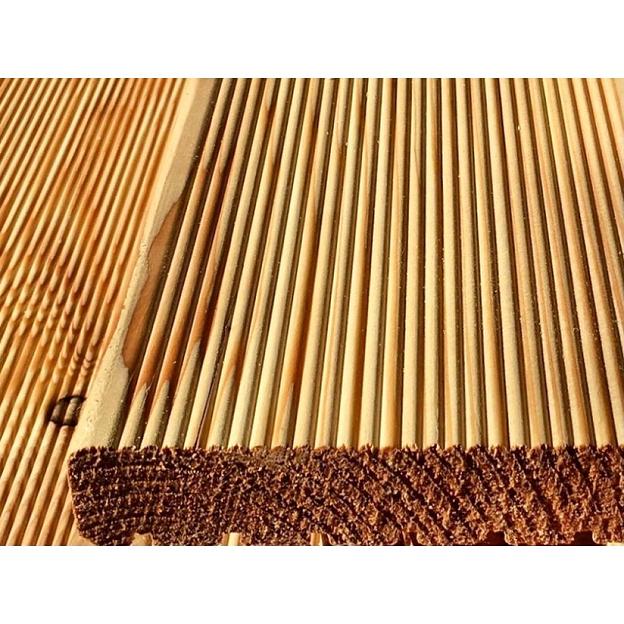 Террасная доска из лиственницы 28х120 мм сорт Прима фото 1