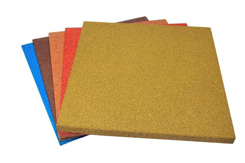 Резиновая плитка 500х500х40 мм фото 1