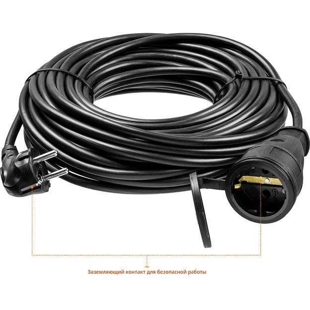 STAYER МС-315, ПВС, 3 x 1.5 мм2, 30 м, 3500 Вт, IP44, силовой удлинитель-шнур (55028-30) фото 2