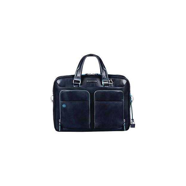 Деловая сумка Piquadro Blue Square, кожа натуральная, синий [ca2849b2/blu2] фото 1