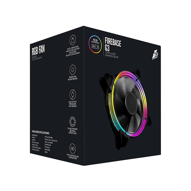 Комплект кулеров для компьютерного корпуса 1STPLAYER FIREBASE G-3 COMBO 3в1 G3 COMBO фото 3