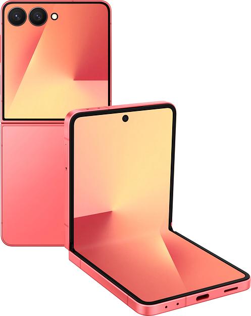 Смартфон Samsung SM-F766B Galaxy Flip7 256Gb 12Gb коралловый раскладной 3G 4G 1Sim 6.9" 1080x2520 Android 16 50Mpix 802.11 a/b/g/n/ac/ax/be NFC GPS GSM900/1800 GSM1900 Protect фото 1