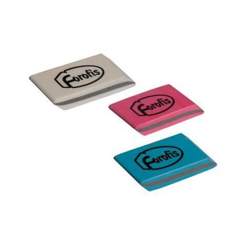 Стирательная резинка 46x20х8мм, синтетический каучук, ассорти, Forofis фото 1