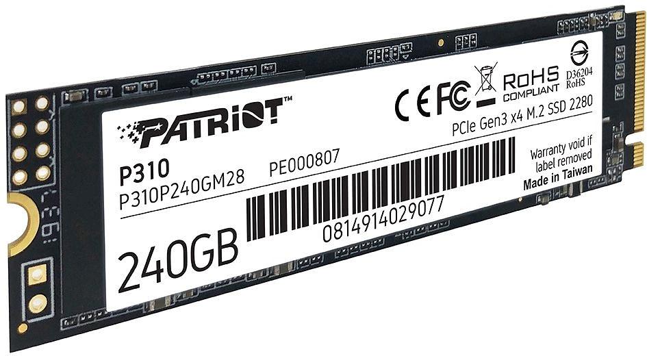 Накопитель SSD Patriot PCIe 3.0 x4 240GB P310P240GM28 P310 M.2 2280 фото 4
