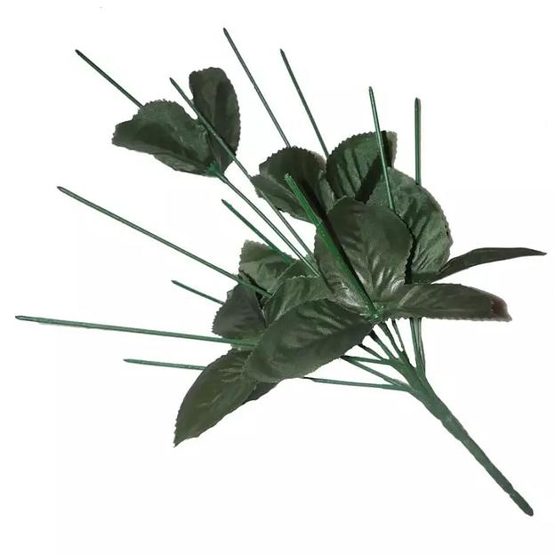 Подбукетник 12 голов и 7 земляничных листов 38см 013-015 фото 1