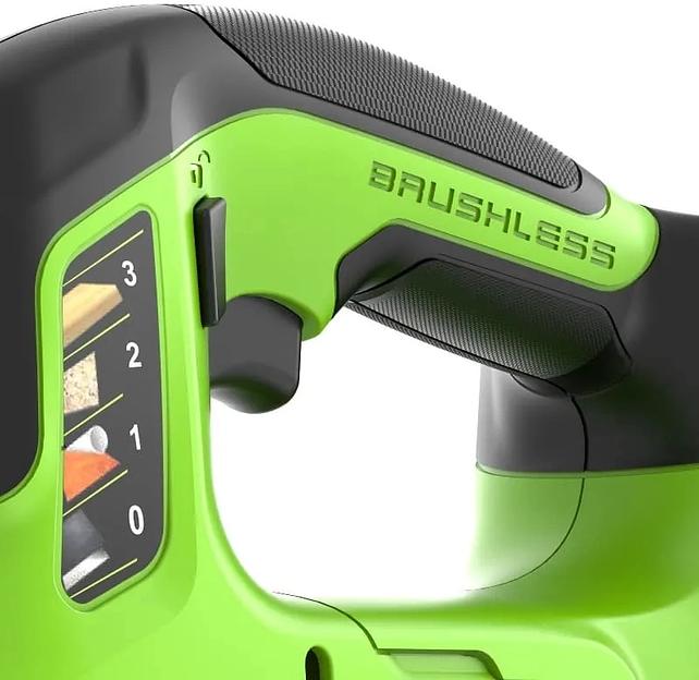 Лобзик аккумуляторный GreenWorks GD24JS90, 24V, бесщеточный без АКБ и ЗУ (3601707) фото 5