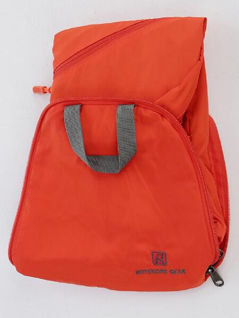 Дорожный рюкзак-трансформер 9081 оранжевый ОПТ фото 6
