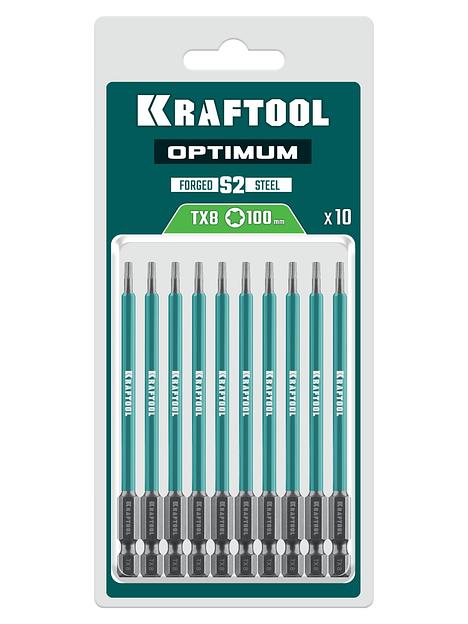 KRAFTOOL OPTIMUM TX 8, 100 мм, 10 шт, биты (26126-8-100-S10) фото 2