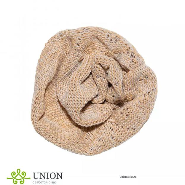 Носки Женские 10 пар нежное кружево «Бежевый» ОПТ фото 2