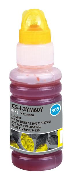 Чернила Cactus CS-I-3YM60Y №305 желтый 100мл для HP DeskJet 2710/2120/2721/2722/2723 фото 1
