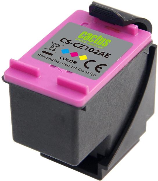 Картридж струйный Cactus CS-CZ102AE № 650 многоцветный (18мл) для HP 1015/1515/1516/2515/2545/2546/2645/3515 фото 2