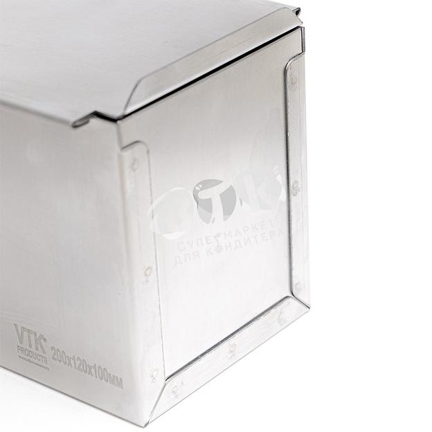 Форма для тостового хлеба с крышкой 200х120х110 мм нержавеющая сталь фото 7