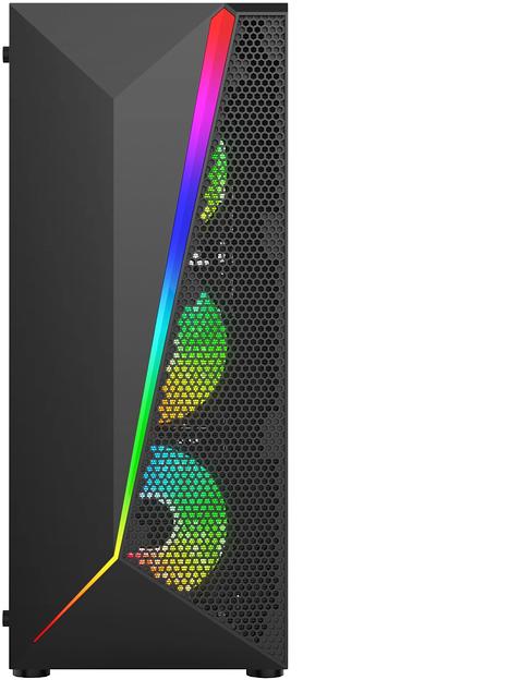 Корпус Bloody BD-CC106F черный без БП ATX 4x120mm 1xUSB2.0 1xUSB3.0 audio bott PSU фото 3